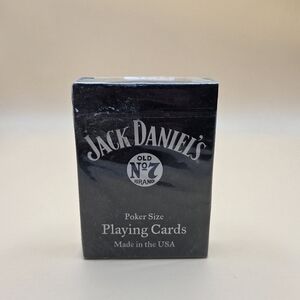 New Sealed Jack Daniel's Old No. 7 Brand Poker Size Playing Cards Hoyle USA Deck